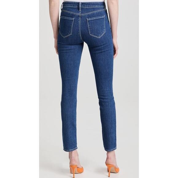 L'agence Jeans Size 30 High Rise Split Ankle Front Seam Festival Cropped Club - Picture 2 of 8